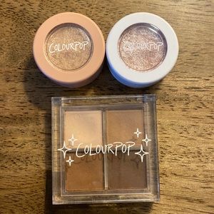 Colourpop Eyeshadow Set (supershock and eyeshadow quad)